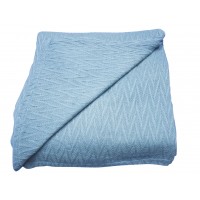 Textiles Plus Inc. Herringbone Thermal Cotton Throw Blanket TPY1435